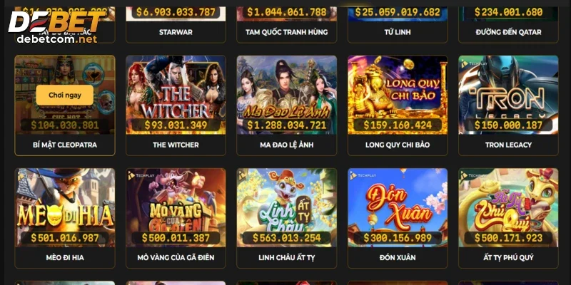 Tích cực chọn game hot và tham gia đặt cược